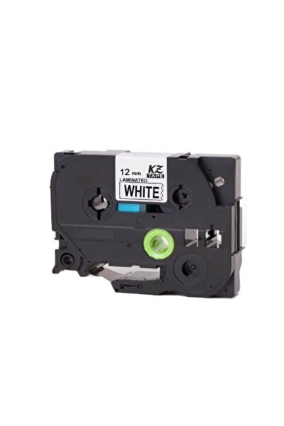 Brother P Touch Tz Tape Hge231 Beyaz Etikete Siyah 12mmx8m Muadil
