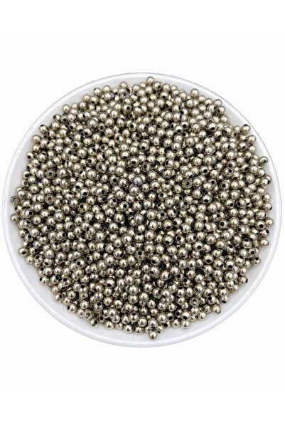 Hedef Bijuteri 3 مللي متر النيكل/الفضة اللون معدن الحديد الكرة الخرز ، صنع ال...