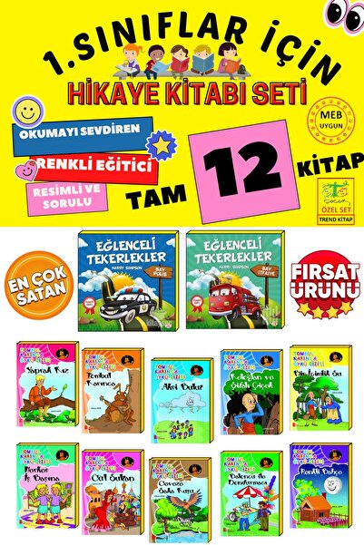 Ata Yayıncılık 1.sınıf Okumayı Sevdiren Şeker Tadında Hikaye Kitabı Seti