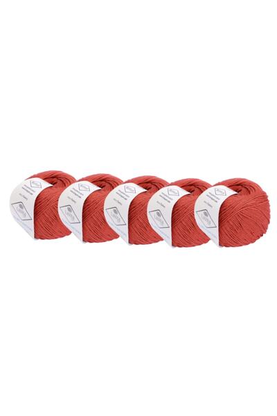 LaVita Yarn Baby Cotton 50 gr Amigurumi, Punch, Hand Knitting Thread, 5 Pack Taka Yarn (TILE-3103)