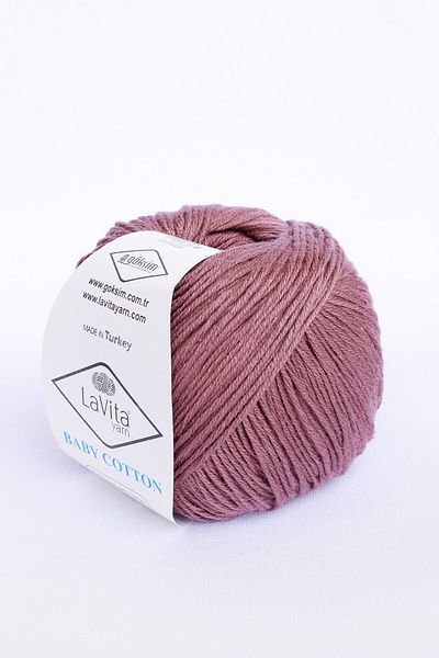 LaVita Yarn Βρεφικό βαμβάκι 50 gr Amigurumi, Punch, Κλωστή πλεξίματος χειρός, Πακέτο 5 Taka Yarn (CINNAMON-7229)