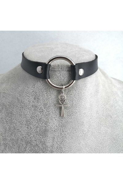 Fugusugu Choker with Horus Eye Ra Ankh Design