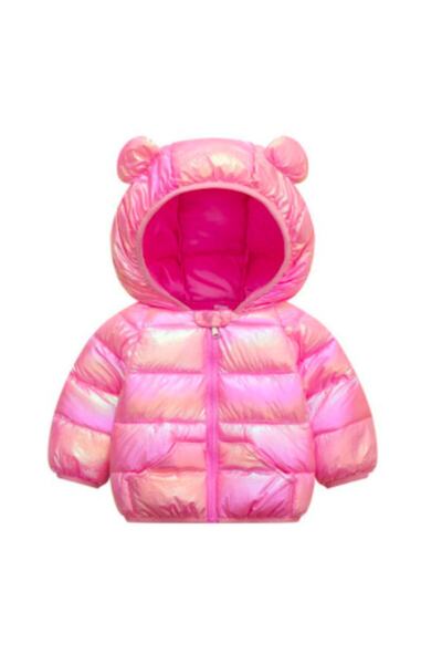 Petityu Teddy Şirin Şişme Mont -seker Pembe
