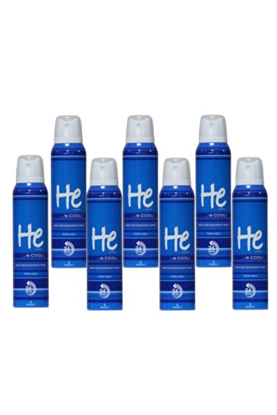 Hunca He Is Cool Erkek Deodorant-150 Ml 7 Adet