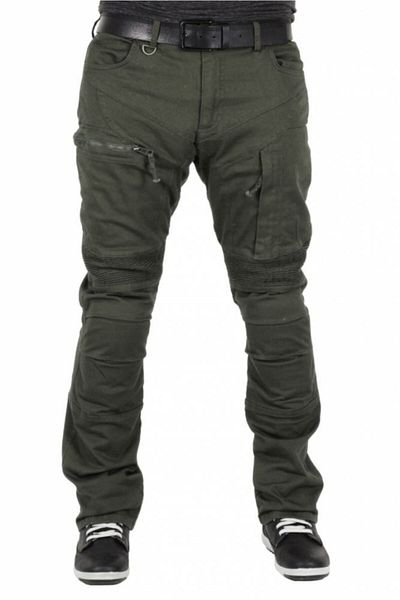 Tech90 Men's Motorcycle Pants - Madra Khaki, Kevlar Protected, Large Flare You Are Given