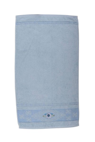 Dms Blue Ozyiğit Embroidered Towel - 50x90 cm