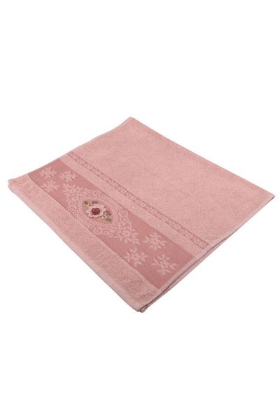 Dms Ozyigit Embroidered Towel Mink 50x90 cm