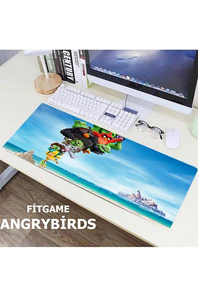 FİTGAME 66x27 cm Angrybirds Mousepad din cauciuc fără sudură Baza anti-alunecare Mouse Pad pentru jocuri pentru jucători