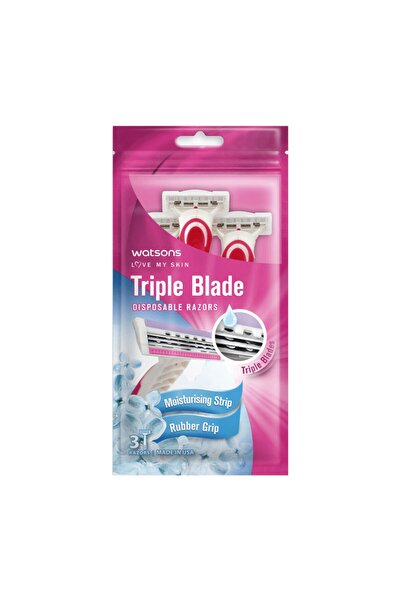 Watsons Одноразовий жіночий бритва 3 леза 3 штуки