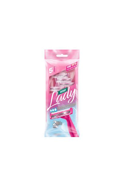 Derby Lady Shaving Razor with 2 Blades 5 Pieces