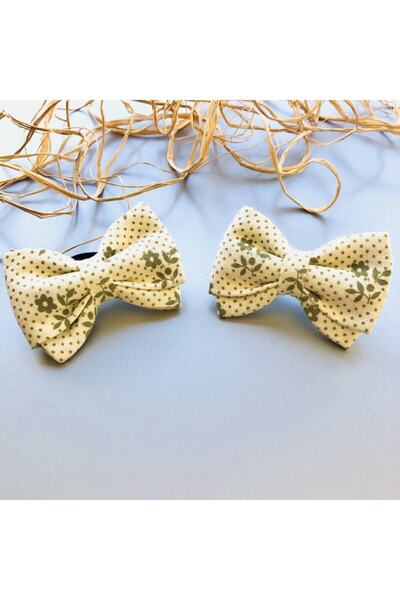 seyranat Набір з 2-х якісних гумок для волосся для дівчаток з зеленим квітков...