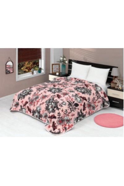MİNK Lacasa Luxury Mink Single 1095 Powder Blanket 160x220 &Both Blanket & Bedspread&