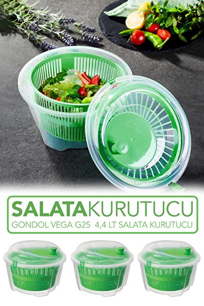 Gondol G25 Vega Plastik Salata Kurutucu 4,40 Lt