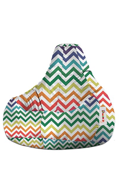 EARMUT Damla Xl Premium Tasarım Baleno Desenli Armut Koltuk