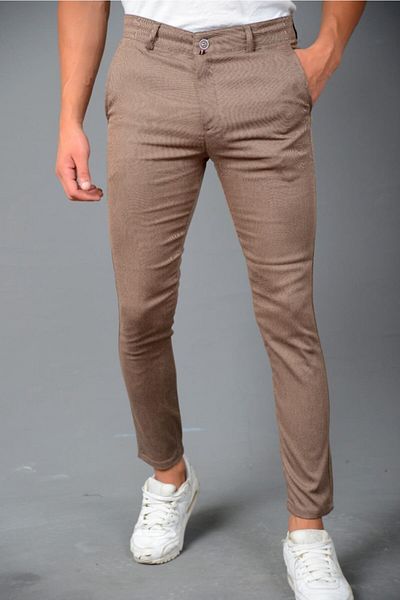 JOGGERMEN Men's Lycra Linen Trousers