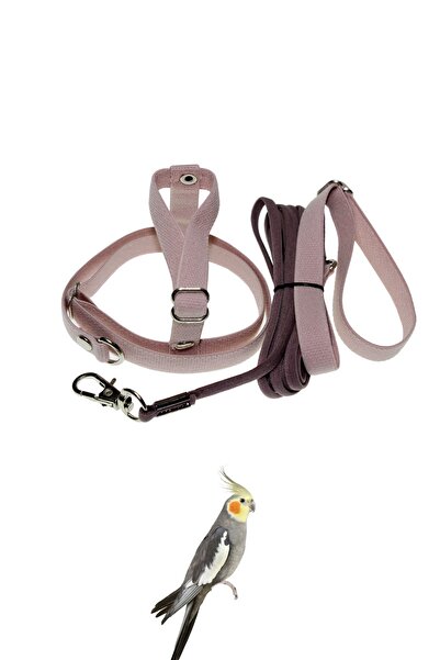 Petcalvit Sevda Sultan Cennet Papağan Eğitim Uçurma Tasması Soft Krem