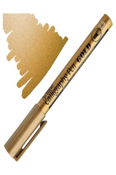 artline Calligraphy Pen Kaligrafi Kalemi 2.5 mm Gold