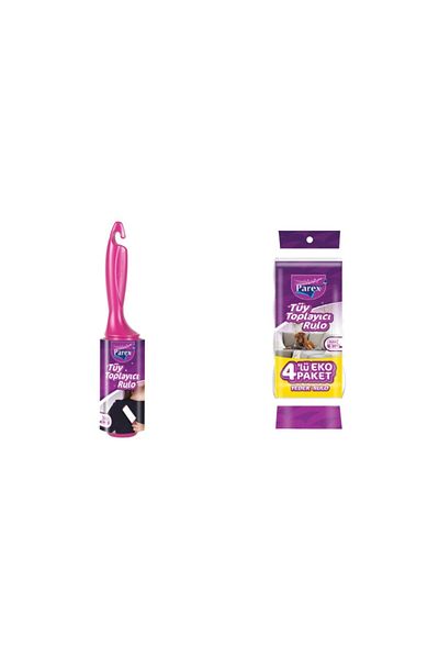 Parex Premium Lint Collector - 56 Pieces and Premium Lint Collector Spare Roller (4 X 30 Pieces)