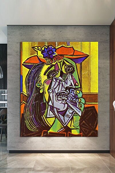 Morfil Sanat Atölyesi Pablo Pikaso Plačuća žena Slika na platnu 8 različitih ...