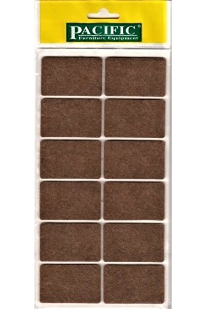 PACIFIC Kaydırmazlık Keçesi Kare 1plk=12 Ad 35x55 Kahve
