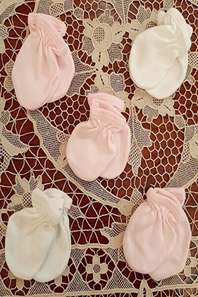 Baby Bakkal 5 Çift Pamuklu Lastikli ( 0 - 3 ) Ay Eldiven