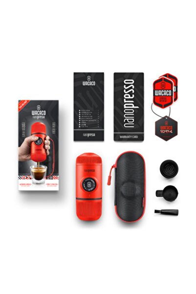 Wacaco Nanopresso Manuel Espresso Makinesi - Lav Kırmızısı
