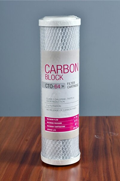 Genel Markalar 10'' Cto Coconut Bazlı Blok Aktif Karbon Su Arıtma Filtresi (a...