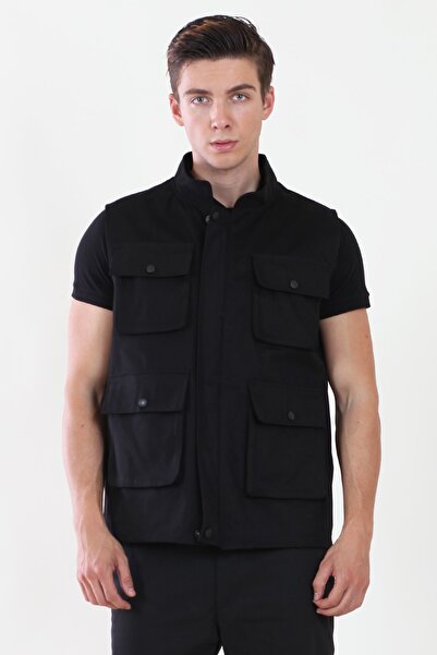 ModaCanel Moda Canel Siyah Içi Polarlı Iş Yeleği