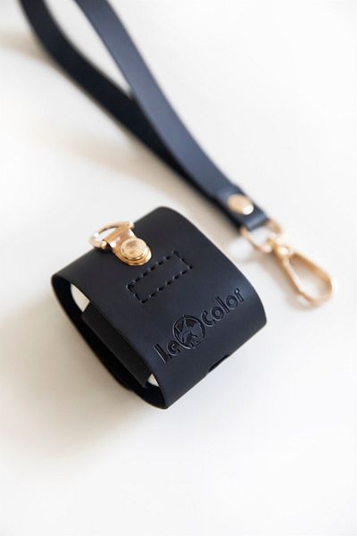 Le Color Headphone Case Black Leather