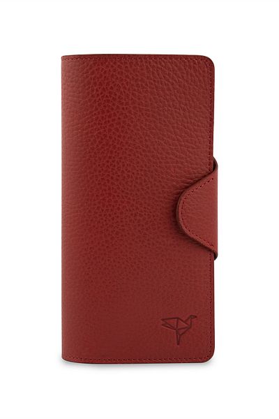 Garbalia Unisex Dusty Rose Genuine Leather Portfolio Wallet Martha