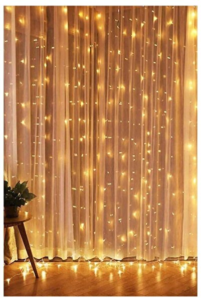movzer 3 X 2 Metre Saçaklı Perde peri Led Dekoratif Amaçlı Perde Led