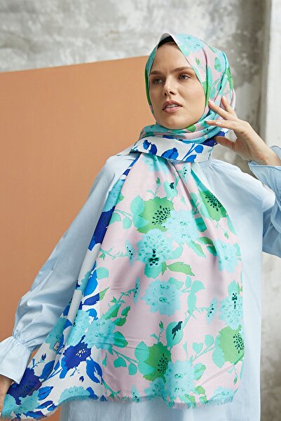 AFVENTE Ψηφιακό με τύπωμα βαμβακερό σάλι Ds-135-v3