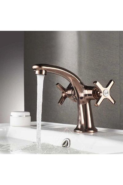 NSK Sink Faucet Trinity Double Arm Single Body Bronze N3013124