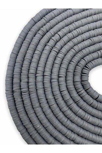 Hedef Bijuteri 6 مللي متر رمادي/أنثراسايت اللون بوليمر كلاي فيمو سلسلة الخرزة...