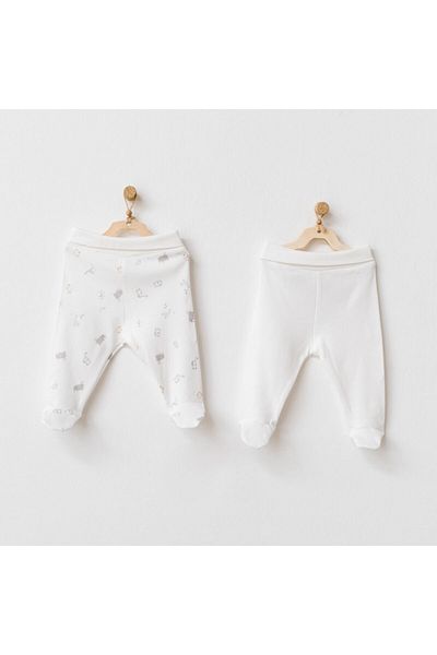 andywawa 2 Pcs Baby Booties Pants - Zoo S Balboa Organic