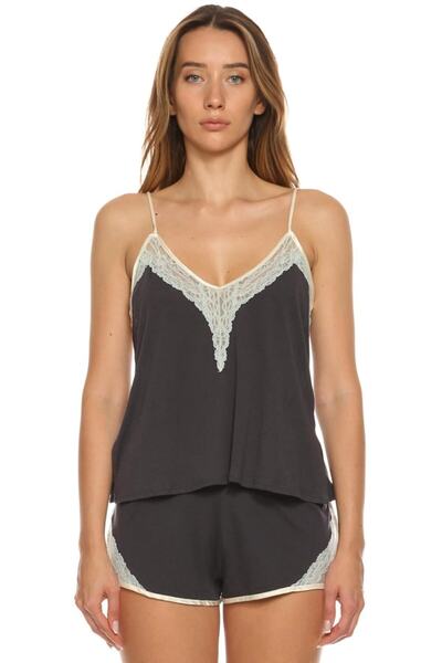 Skin Lacivert Camisol