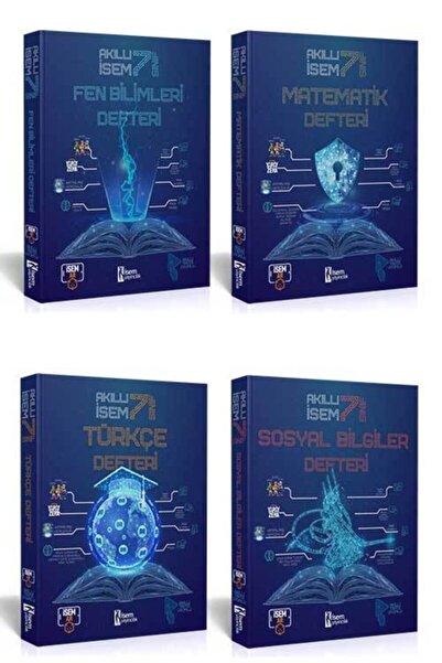 İsem Yayıncılık 2025 Akıllı Isem 7. Sınıf Akıllı Defter Seti