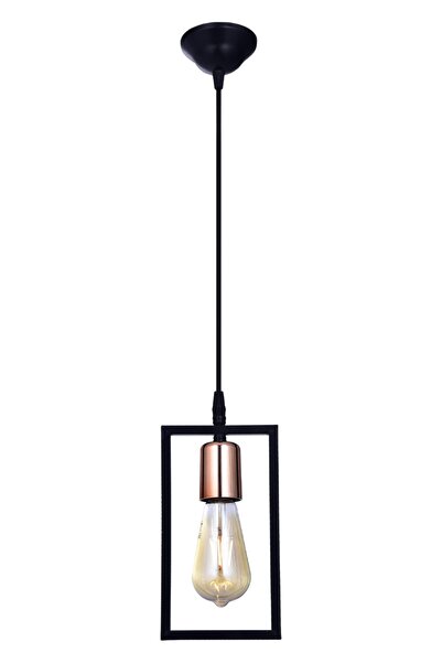 Genel Markalar Kapris Tekli Modern Sarkıt Avize Siyah