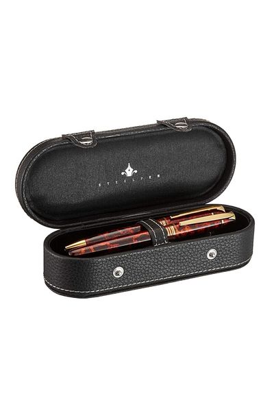 Steelpen Planet Fountain Ballpoint Pen Set Brown Black 0026dt
