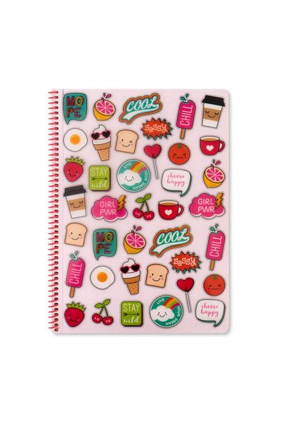 KESKİN COLOR Caiet în carouri A4 Sweet Fun - Roz