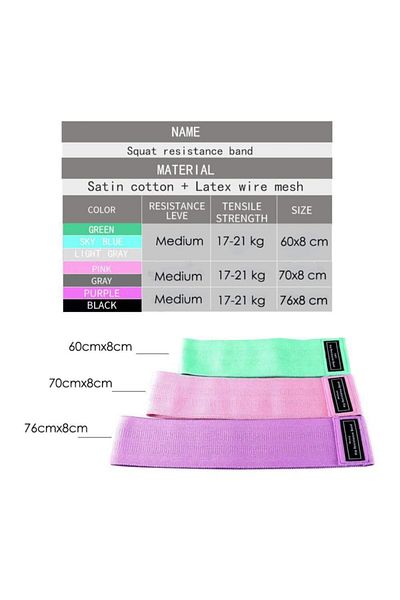 TechnoSmart Loop Band Resistance Band Sports Exercise Aerobics Pilates Squat Band Fitness Yoga