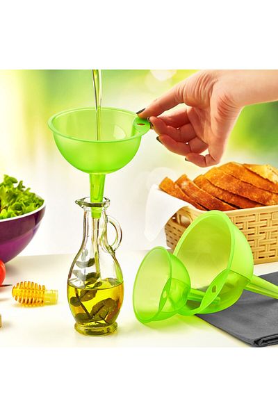 Emofom Set of 3 Colorful Funnels