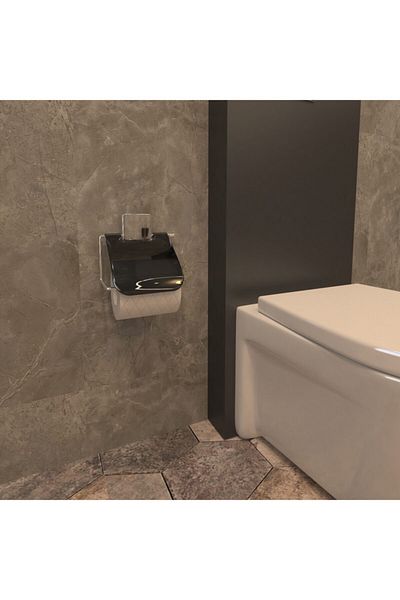 decorev Toilet Paper Holder Dc-4775 with Chrome Cover