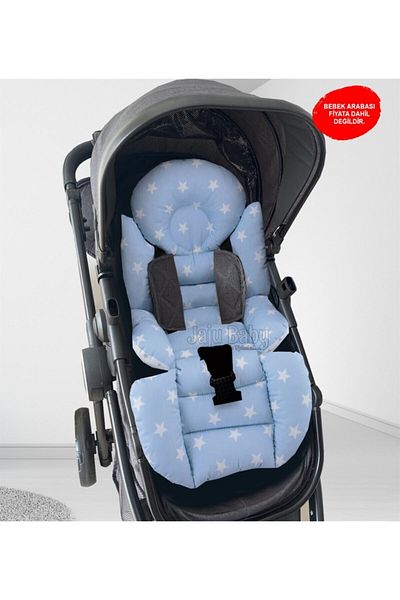 Jaju Baby Blue Star Baby Stroller Cushion