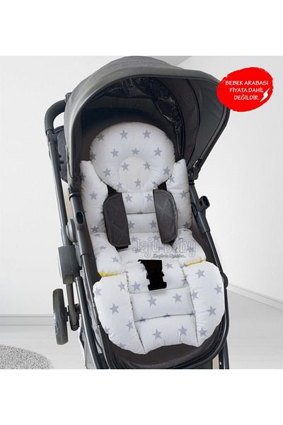 Jaju Baby Yellow Star Baby Stroller Cushion
