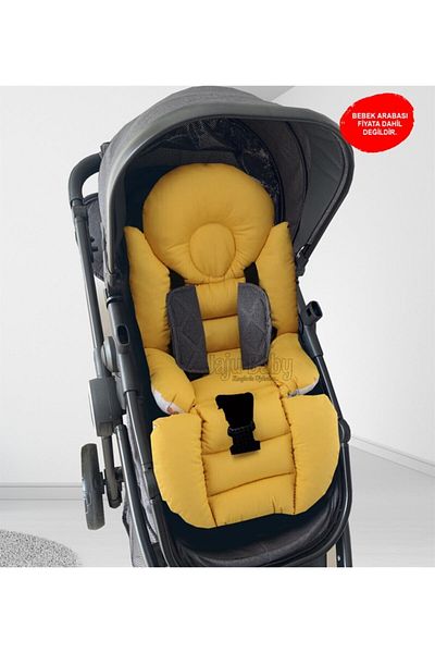 Jaju Baby Yellow Butterfly Baby Stroller Cushion