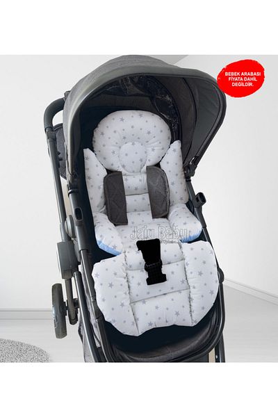 Jaju Baby Blue Little Star Baby Stroller Cushion