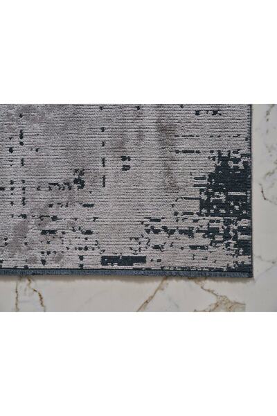 GÜMÜŞSUYU Deco Milano 12254 100x200 Gri Doğal Iplik Antitoz Yıkanabilir Pamuk Dekoratif Mutfak Salon Halıları