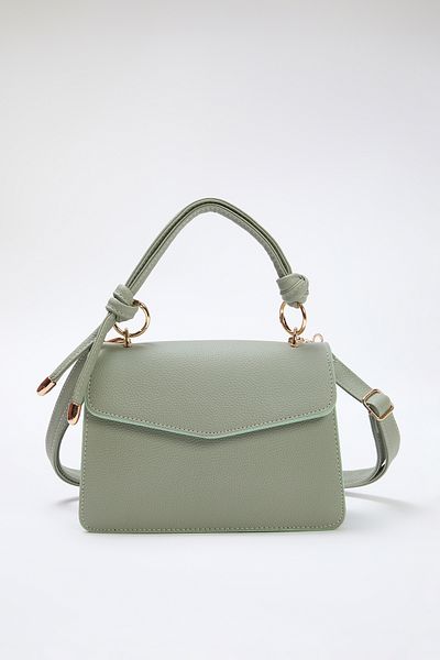 TRENDYOL SHOES Mint Cross Strap Mini City válltáska TAKSS25OC00007