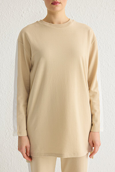 Trendyol Modest Σετ αθλητικής φόρμας με λεπτομέρεια μινκ με σχίσιμο στο πλάι TCTSS22EN0007